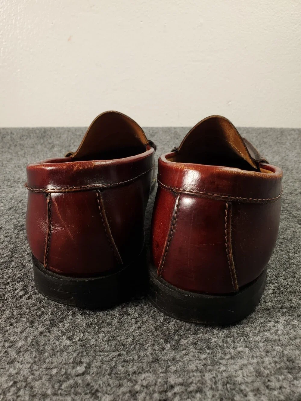 GH Bass Weejuns Penny Loafers Mens 11.5 Oxblood Burgundy Slip On Preppy Leather